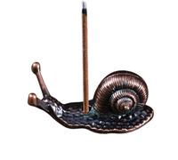 Bkljkf Snail Brûleur d'encens en forme d'escargot - Porte-encens - Parfum d'escargot - Autocollant - Pour brûler de l'encens - Décoration de spa à la maison
