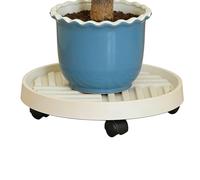 Bkljkf Support pour Roulant,Base De Pot Solide | Présentoir De avec roulettes Verrouillables,pour Pots de Fleurs Jardin Balcon Déplacement Transport Terrasse Intérieur Extérieur