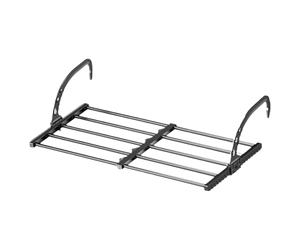 Bkljkf Tablette De Chevet pour Lit De Dortoir,Support Pliable Et Ajustable - Porte-Vêtements Rétractable,pour Balcon, Maison, Chambre d', Camping-Car, Lit de Bébé, Appartement, Berceau, Sac à