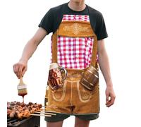 Bkljkf Tablier amusant, tablier de cuisine - Tablier de cuisine respirant avec motifs humoristiques pour Noël, mariage, camping, barbecue, pique-nique, restaurant, a, Siehe Beschreibung