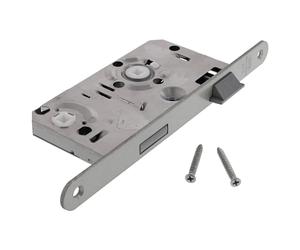 BKS KL-ES 2 Serrure à larder pour porte de WC avec serrure à droite + loquet avec fixation ToniTec KL-ES 2