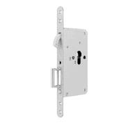 BKS Serrure à pêne dormant circulaire Circulairer./Springgriff PZ argent ktg. 20x250mm Quantité:1