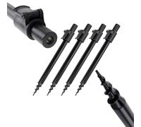 BKS036*4 Bâtons de pêche en aluminium robustes et durables - Compatible avec support de canne et buzz bar, avec changement rapide pour la pêche à la carpe, différentes longueurs au choix