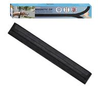 BKSAI 1Pcs Fermeture éclair magnétique pour moustiquaire de fenêtre - Ouverture facile de la fenêtre de toit - Ouverture magnétique noir pour la pénétration fenêtre - Accessoire Moustiquaire