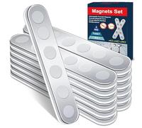 BKSAI Aimant Puissant Autocollant Aimants Incassable Aimants Neodyme Adhesif Plat Magnetique Bande 58x10x2mm pour Tableau Blanc Interactif, Images, Décoration, Frigo Cuisine et Maison (12Pcs)