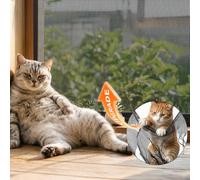 BKSAI Moustiquaire Chat Fenêtre Filet Chat Renforcé Résistant à Griffe Chat