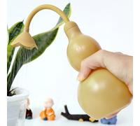 BKSAI Petit Arrosoir Plante Interieur Arrosoir Jardin en Forme de Gourde 325ML Petit Arrosoir pour Arroser d'une Main, Arrosoir pour Bonsaï Plantes Fleurs - Couleur Kaki