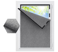 BKSAI Store Occultant sans Perçage, Rideau Occultant Fenetre en Lin Anti-Ride et TPU Isolation, Protection Solaire, Tissu Découpable, Film Occultant Fenêtre Amovible pour Voyage Chambre Bureau Toit