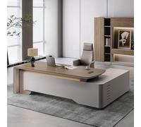 BKSAYAETou Bureau d'ordinateur administratif de 104,3 Pouces, Un Bureau de Patron, de Directeur et de président en Forme de L Moderne, Simple et Luxueux, utilisé dans Le Salon