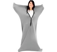 BKSXSOP Chaussettes de Compression avec Poche sensorielle ajustée Enveloppant Tout Le Corps pour soulager Les Troubles du Traitement du Stress, pour Hommes et Femmes (Gris, L/Large)