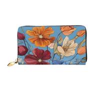 BKTRAVERPT Long portefeuille en cuir Hello Hawaï avec fermeture éclair - Élégant organisateur de cartes de crédit, pochette pour homme et femme, portefeuille pour téléphone, Motif imprimé 3D, Taille