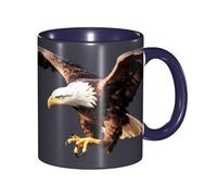 BKTRAVERPT Tasse à café Funny Eagle - Tasse en céramique bicolore de 325 ml avec motif 3D | Cadeaux mignons pour homme, femme, bureau, travail