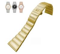 BKUANE Bracelet de montre en acier inoxydable de forme concave - 15 mm, 17 mm, 18 mm, 23 mm, 25 mm - Compatible avec les bracelets Omega Constellation en argent massif, 23mmx9.5mm