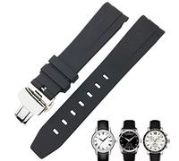 BKUANE Bracelet de montre étanche en caoutchouc pour montre Tissot 1853 Lelocle PRC200 Rolex Submariner Hamilton Omega 19 mm 20 mm, 19mm, Agate