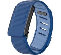 BKZYWSHS Bracelet en silicone confortable et durable, compatible avec WHOOP 4.0, bracelet de sport en silicone souple pour homme et femme, avec connecteur en U, bleu clair