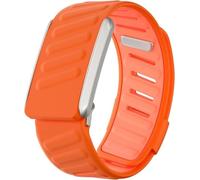 BKZYWSHS Bracelet en silicone confortable et durable, compatible avec WHOOP 4.0, bracelet de sport en silicone souple pour homme et femme, avec connecteur en U, Orange clair et orange
