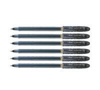 [BL-7G-7-B-6] Pilot Lot de 6 Stylos Roller SUPER GEL 07 Pointe Moyenne Noir