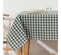 BL BELUM Nappe Vichy imperméable, anti-taches, vert, taille 300 x 140 cm, 100 % fabriquée en Espagne