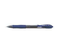 Pilot Pen Stylos à bille G2 Lot de 12 – Pointe large rétractable, encre gel bleue, grip caoutchouc