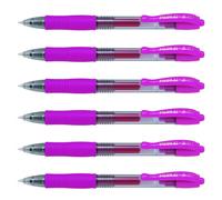 PILOT 14655 Stylo-bille G2 7 Fun écriture moyenne 0,4 mm encre gel rétractable corps translucide grip caoutchouc