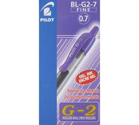 Pilot Pen Stylo à encre gel G2-07 violet pointe 0,7 mm rétractable lot de 12