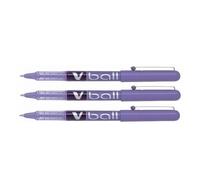 Pilot V Ball Stylo roller encre liquide à capuchon pointe fine 0,5 mm violet