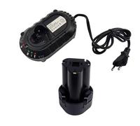 BL1013 Remplacement pour Makita 10,8V Batterie Lithium-ION + Chargeur DC10WA Compatibles avec Makita BL1013 BL1014 DF030D DF330D LCT203W TD090D, 194550-6 194551-4 194588-1 195332-9