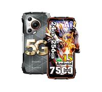 Blackview BL7000 AI Android 15 Téléphone Portable Incassable 5G, 24Go+256Go,6.78" FHD+,50MP AI Caméra,7500mAh NFC,OTG,GPS,Gemini AI 2.0,Orange Orange