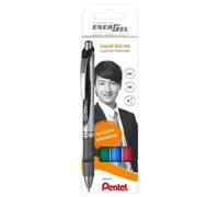 Pentel Pentel Stylo Roller À Encre Gel Energel Xmrt, Kit De 4 Noir Noir Noir