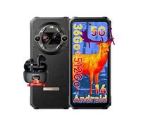 Smartphone Blackview Téléphone Portable Incassable BV8900 Android 13 6,5 2,4K 16Go+256Go 64MP 10380mAh NFC Noir avec Smartwatch Blackview R30(Rose)