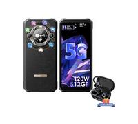 Blackview N6000 Téléphone Portable Incassable G99 4,3" QHD+ Android 13 16Go+256Go 48MP+16MP 3880mAh NFC,Dual SIM,Face ID - Noir