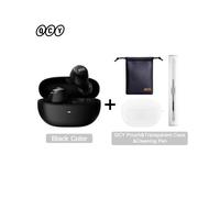 (Bla avec accessoires) Casque sans fil HT07 ANC Écouteurs TWS à réduction de bruit 40 dB 6 micros Appels HD AI