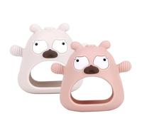 Blablablalu 2pcs Baby Disting Toys, Food Grade Silicone Dishard Relief, Anti-Boss BPA Free Baby Toys for Sucking Bidans