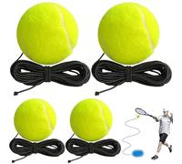 Blablablalu 4Pcs Tennis Trainer, Elastic & Wear-Resistant Tennis Rebounder with Ball & String, Perfect for Office Workers, Adults, Kids Entertainment and PracticeTennis Trainer