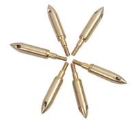 Blablablalu 6Pcs Arrow Tips, Brass Whistling Broadheads, Sound Arrowheads for Locate Or Fun with FriendsArrow Tips