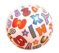 Blablablalu Baby Soccer Ball Colorful Letter Pattern 8.7" PVC Soft Soccer Ball Educational & Fine Motor Baby Toys for Home, Kindergarten