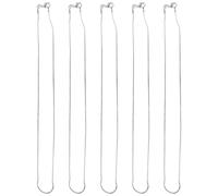 Blablablalu Chaîne de serpents en argent 5pcs, chaîne de serpents 20 pouces pour la fabrication bijoux, accessoires mode pour hommes argentés