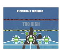 Blablablalu Pickleball Practice Board 47x35 Pouces Auto-adhésif Paper Pickleball Practice Mat Indoor pour Vous Aider à améliorer Les compétences de Gestion des balles