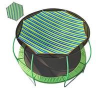Blablablalu Trampoline Canopy 14ft 8 Poteau de Protection UV de Protection Hexagonale PU Trampoline avec Ombre d'ombre Refroidissement à l'emprune pour extérieur
