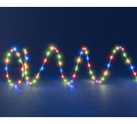 BLACHÈRE ILLUMINATION-Guirlande lumineuse à 300 micro-LED multicolore intense sur câble argent - 4,8 m