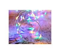 BLACHÈRE ILLUMINATION-Guirlande solaire batterie remplaçable micro 100 LED coloris multicolore Blachere - 10 m