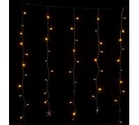 BLACHÈRE ILLUMINATION-Rideau étoilé décoratif 3D LED blanc chaud coloris blanc - 1,5 x 1,2 m