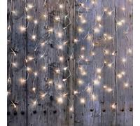 Blachere Illumination Rideaux Flicker 96 Led Blc Auto-flash 2m H 2m Connectable 3 Fois