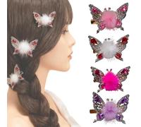 Blaciokamith Flying Butterfly Hairpin, Moving Butterfly Hair Clips, Butterflys Hair Clips Moving Wings, Flying Butterflys Hair Accessory, Cute HairClips for Girls (E)