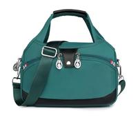 Blaciokamith Soft Side Lightweight Underseat Tote Bag, Multi-pocket Fashion Waterproof Handbag Crossbody (Dark Green)