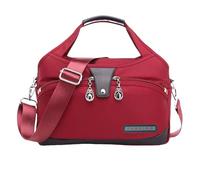 Blaciokamith Tote Bag, 2025 Nouveau Blaciokamith Soft Side Léger Sous le siège Sac fourre-tout pour femme, Rouge, 1