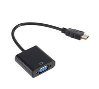 Black =0.5m 1080P HDMI-compatible vers VGA adaptateur numérique vers analogique câble convertisseur pour Xbox PS4 PC ordinateur portable TV Box vers projecteur Displayer HDTV ""Nipseyteko