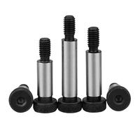 Black 12.9 Steel Hex Socket Cap Head Shoulder Bolts Stripper Screws 1/4 5/16 3/8 (5,UNC 3/8 x 1-1/4, 5/16-18)