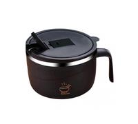 (Black) 1200ml Anti-corrosion Noodle Bowl With Draining Hole Cereal Bowl/YY