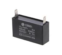 Black 12uF Generator Capacitor Generator CBB61 12uF 50/60Hz 350VAC EKFBQBGW